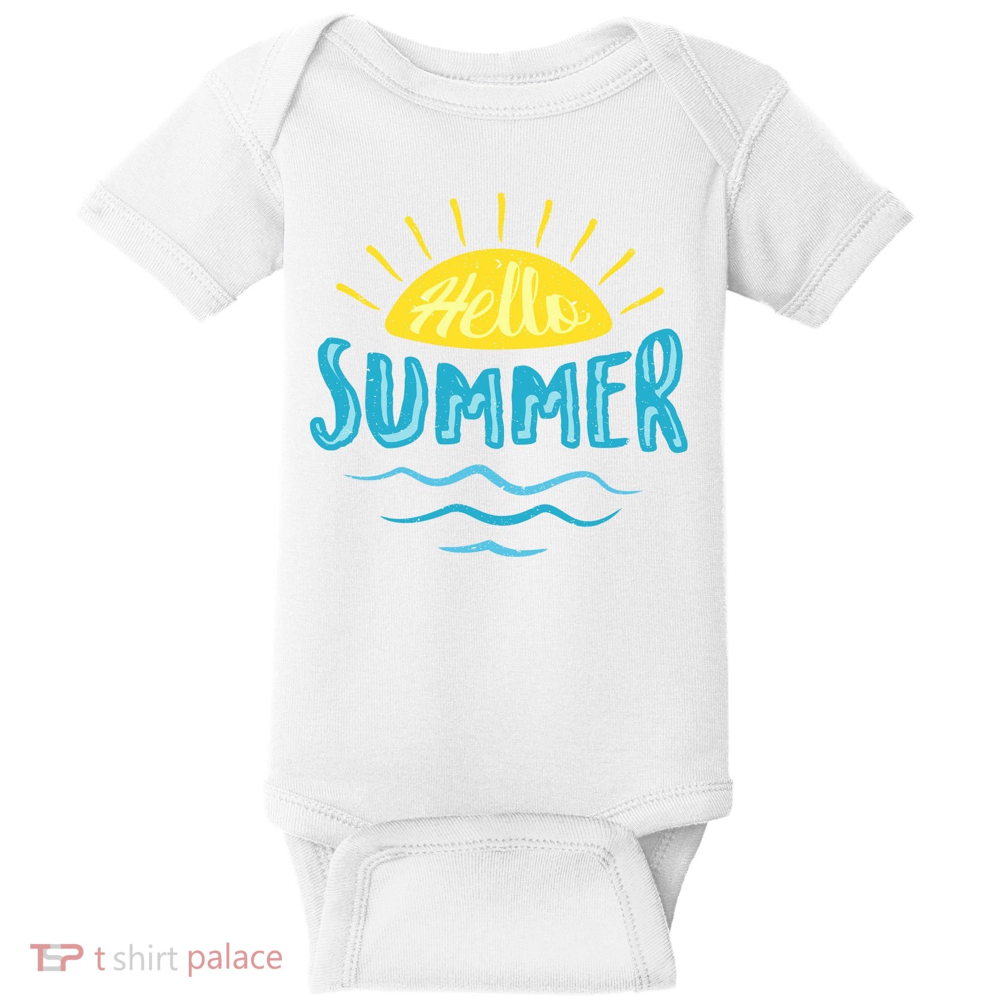 Hello Summer Sunset Baby Bodysuit