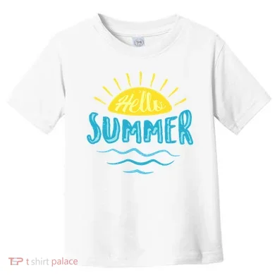 Hello Summer Sunset Toddler T-Shirt