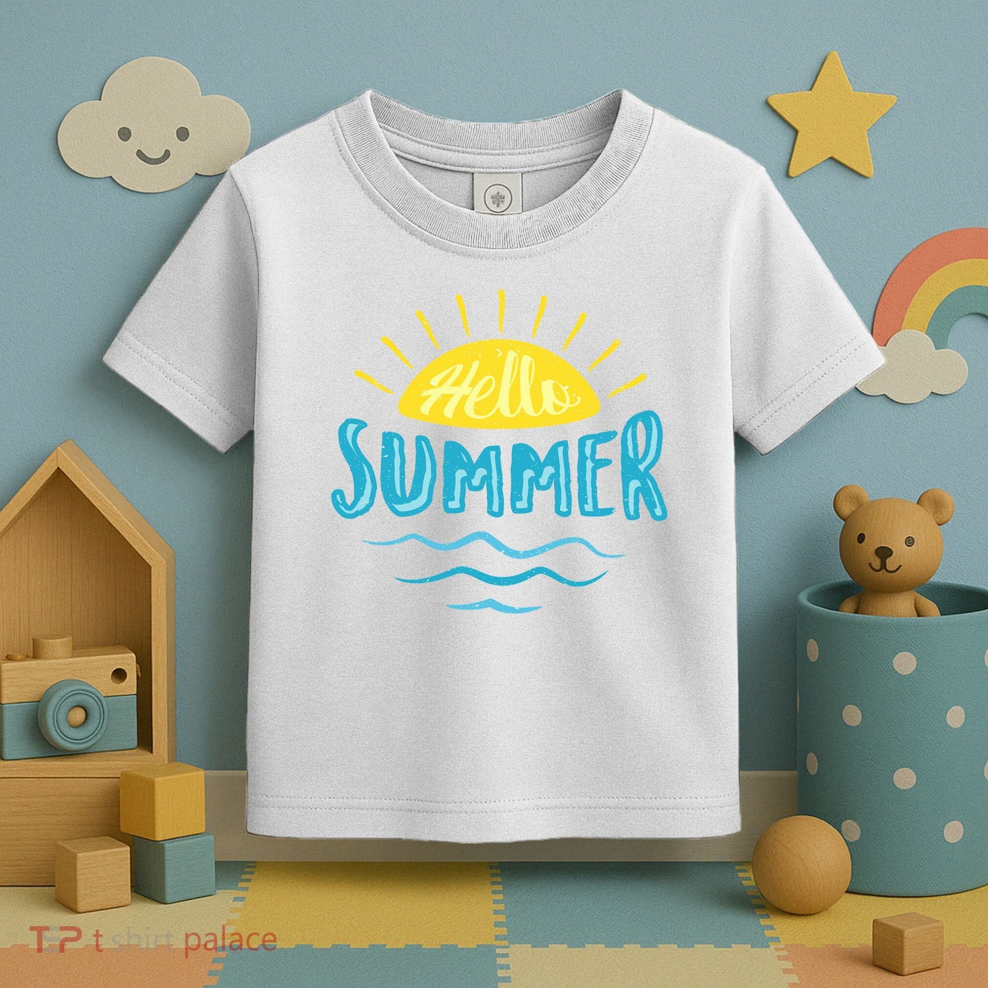 Hello Summer Sunset Toddler T-Shirt