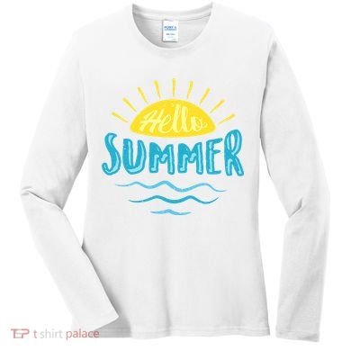 Hello Summer Sunset Women's Long Sleeve Shirt