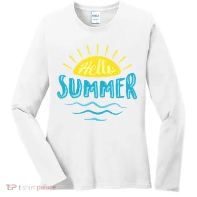 Hello Summer Sunset Women's Long Sleeve Shirt