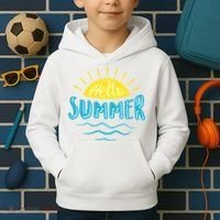 Hello Summer Sunset Kids Hoodie thumb 2