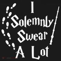 Harry Solemnly Swear A Lot Quotes Wizard Witch Backpack thumb 2