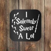 Harry Solemnly Swear A Lot Quotes Wizard Witch Coaster thumb 0
