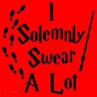 Harry Solemnly Swear A Lot Quotes Wizard Witch Santa Hat thumb 1