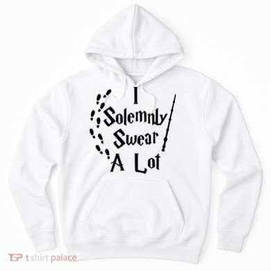 Harry Solemnly Swear A Lot Quotes Wizard Witch Hoodie