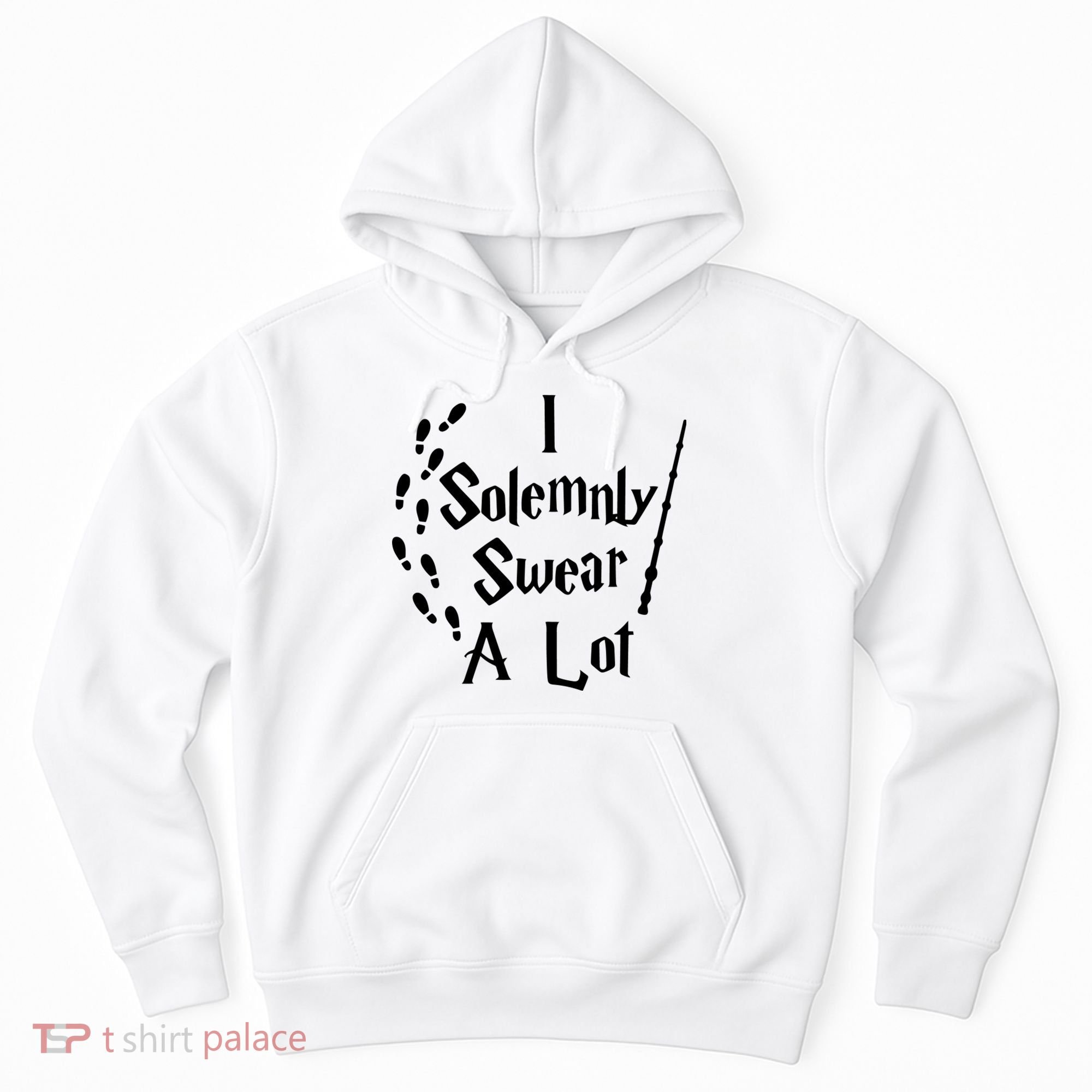 Harry Solemnly Swear A Lot Quotes Wizard Witch Hoodie