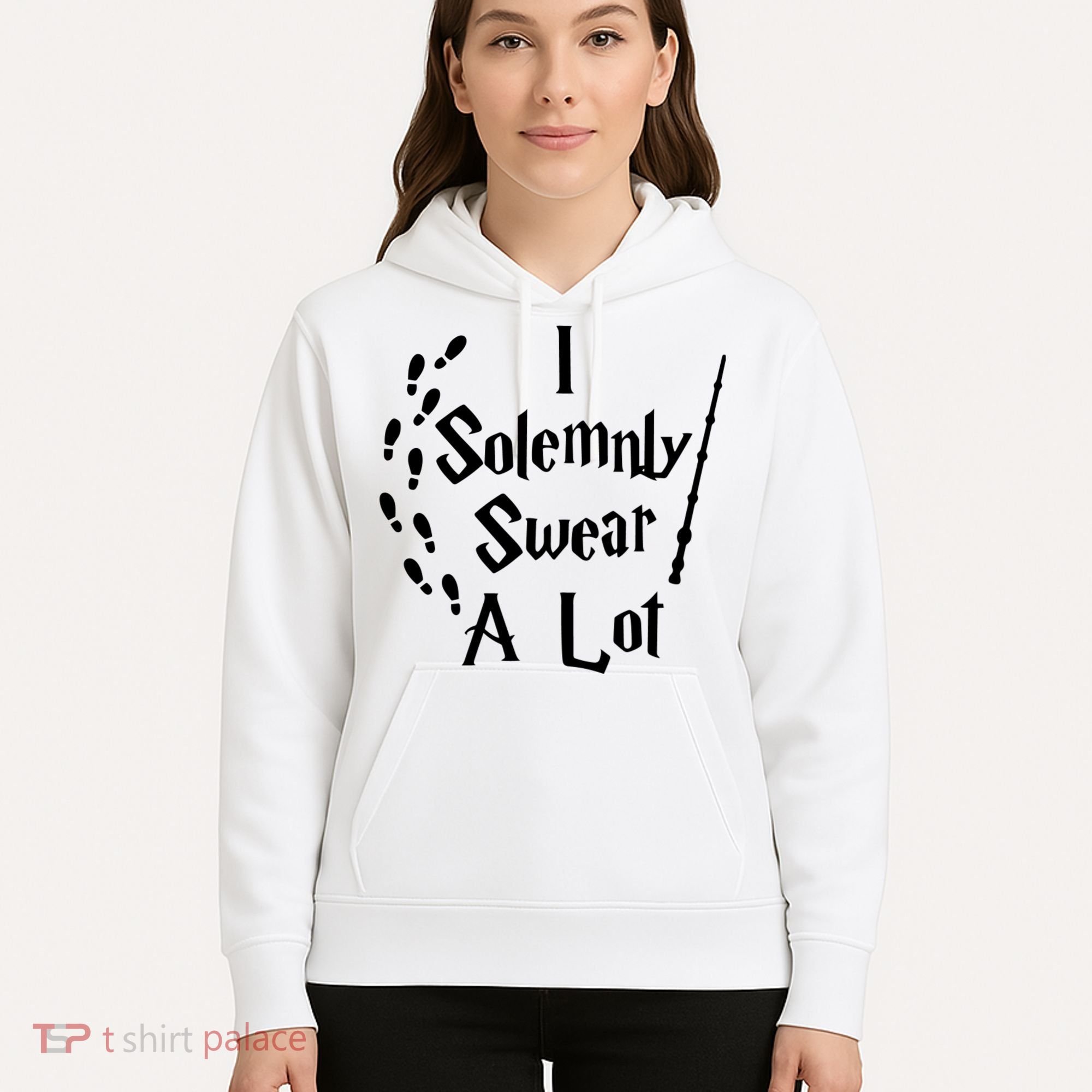 Harry Solemnly Swear A Lot Quotes Wizard Witch Hoodie