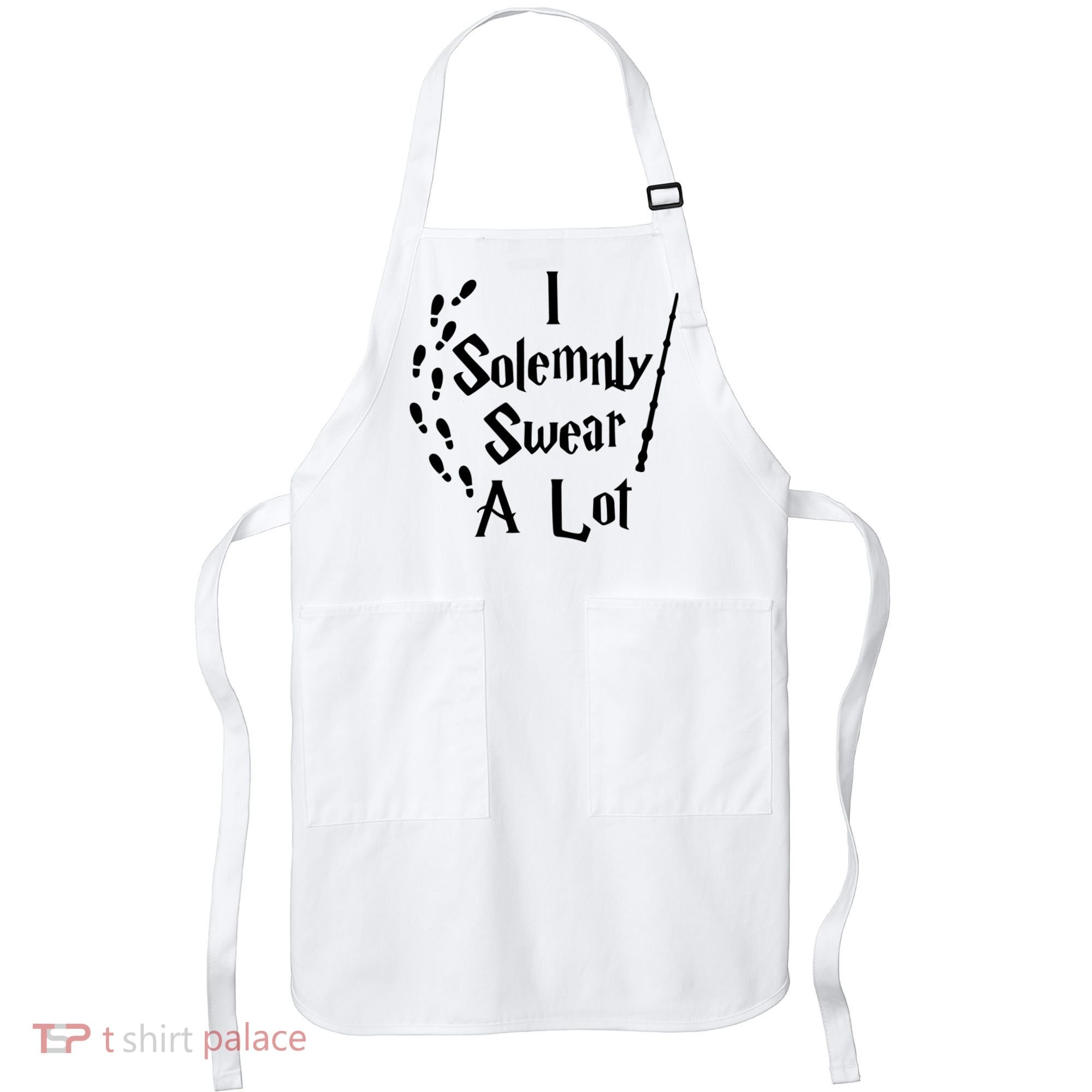 Harry Solemnly Swear A Lot Quotes Wizard Witch Apron