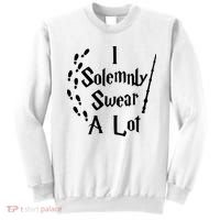 Harry Solemnly Swear A Lot Quotes Wizard Witch Sweatshirt thumb 0