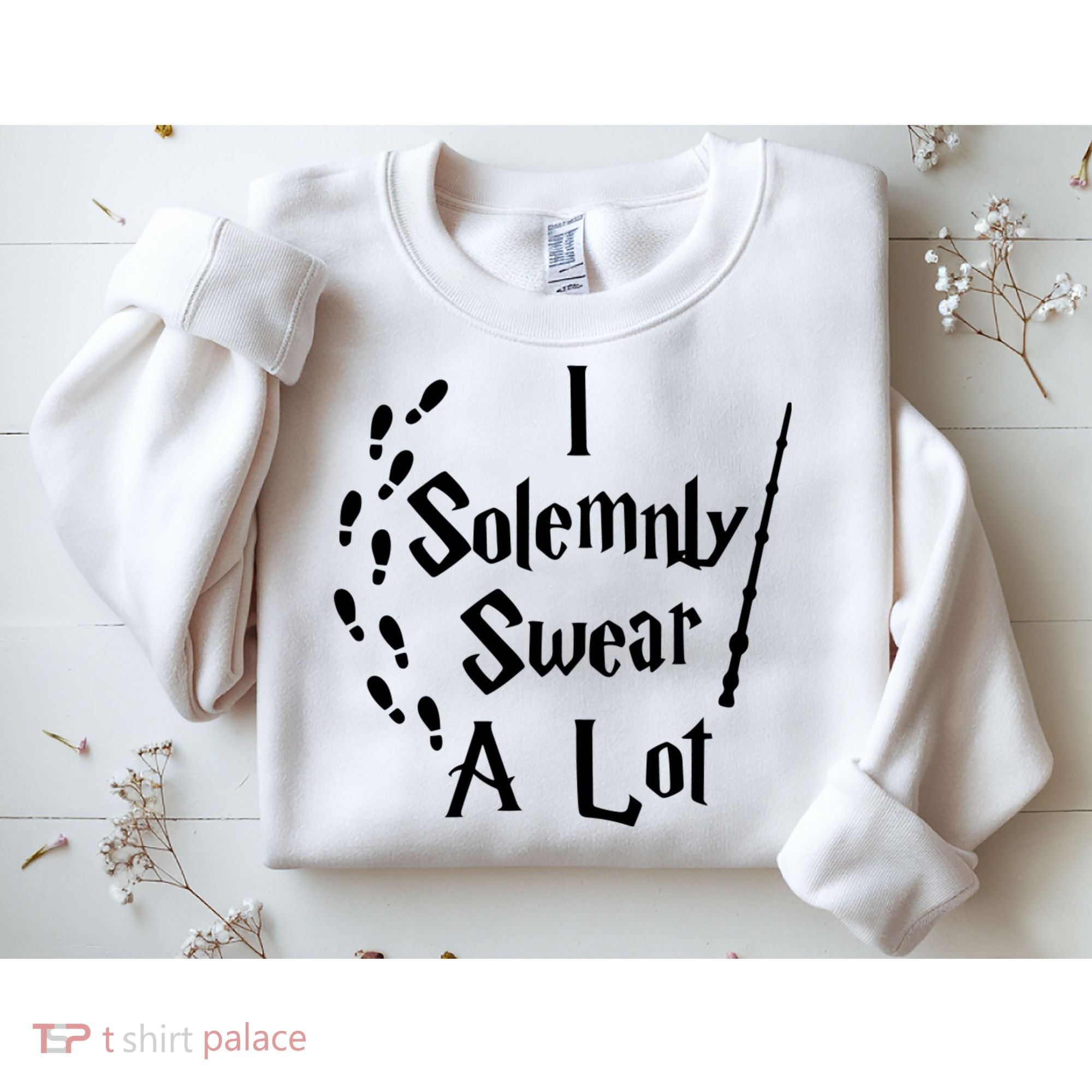 Harry Solemnly Swear A Lot Quotes Wizard Witch Sweatshirt