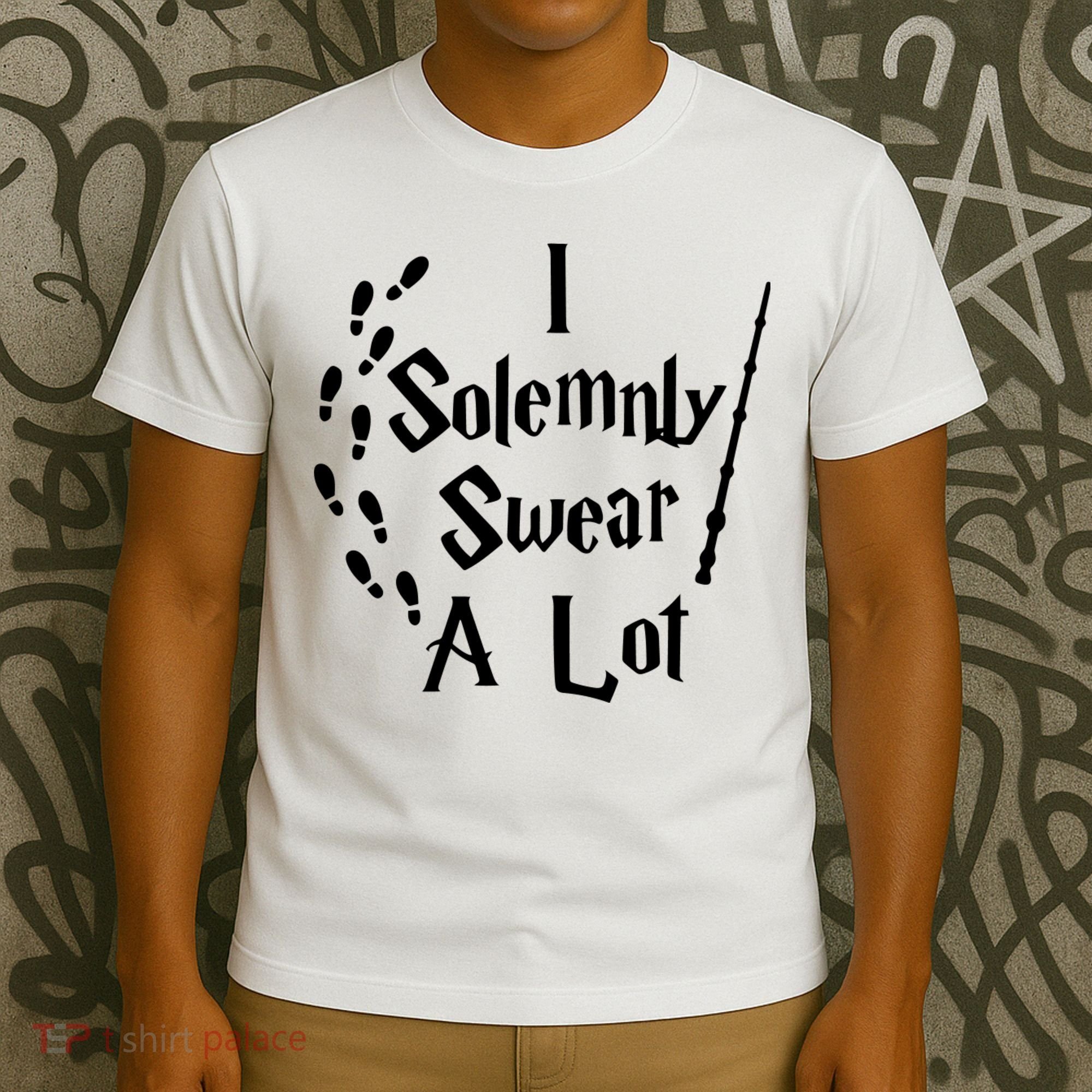 Harry Solemnly Swear A Lot Quotes Wizard Witch T-Shirt