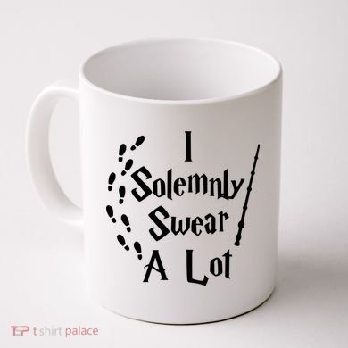 Harry Solemnly Swear A Lot Quotes Wizard Witch Coffee Mug