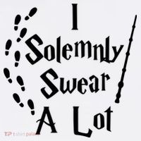 Harry Solemnly Swear A Lot Quotes Wizard Witch Polo thumb 3