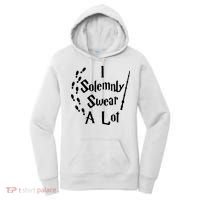 Harry Solemnly Swear A Lot Quotes Wizard Witch Women's Hoodie thumb 0