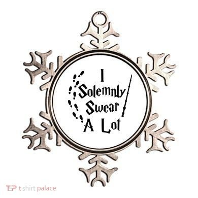 Harry Solemnly Swear A Lot Quotes Wizard Witch Ornament