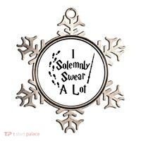 Harry Solemnly Swear A Lot Quotes Wizard Witch Ornament thumb 0