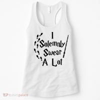 Harry Solemnly Swear A Lot Quotes Wizard Witch Women's Tank Top thumb 0