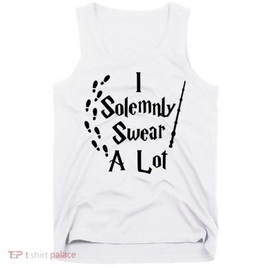 Harry Solemnly Swear A Lot Quotes Wizard Witch Tank Top