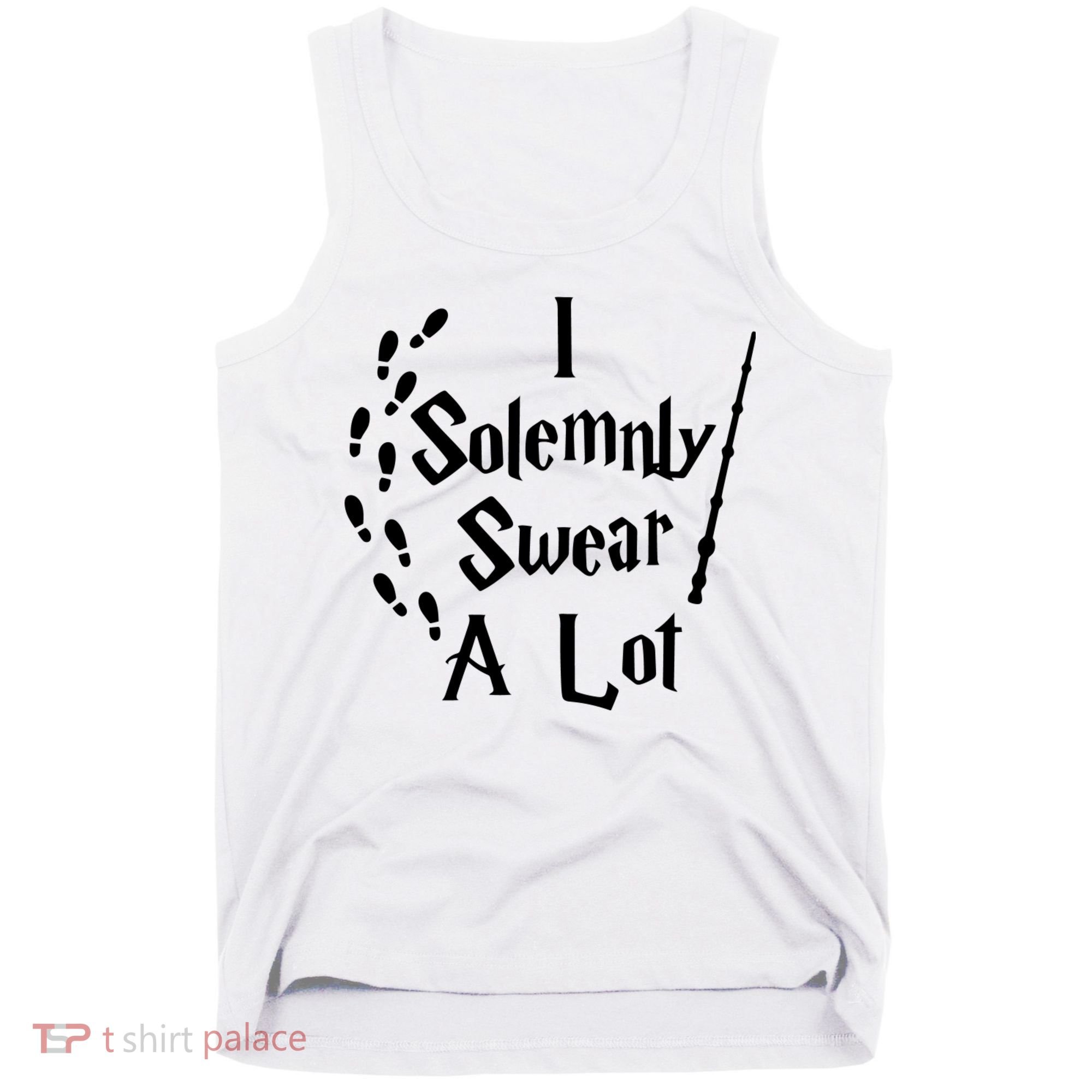 Harry Solemnly Swear A Lot Quotes Wizard Witch Tank Top