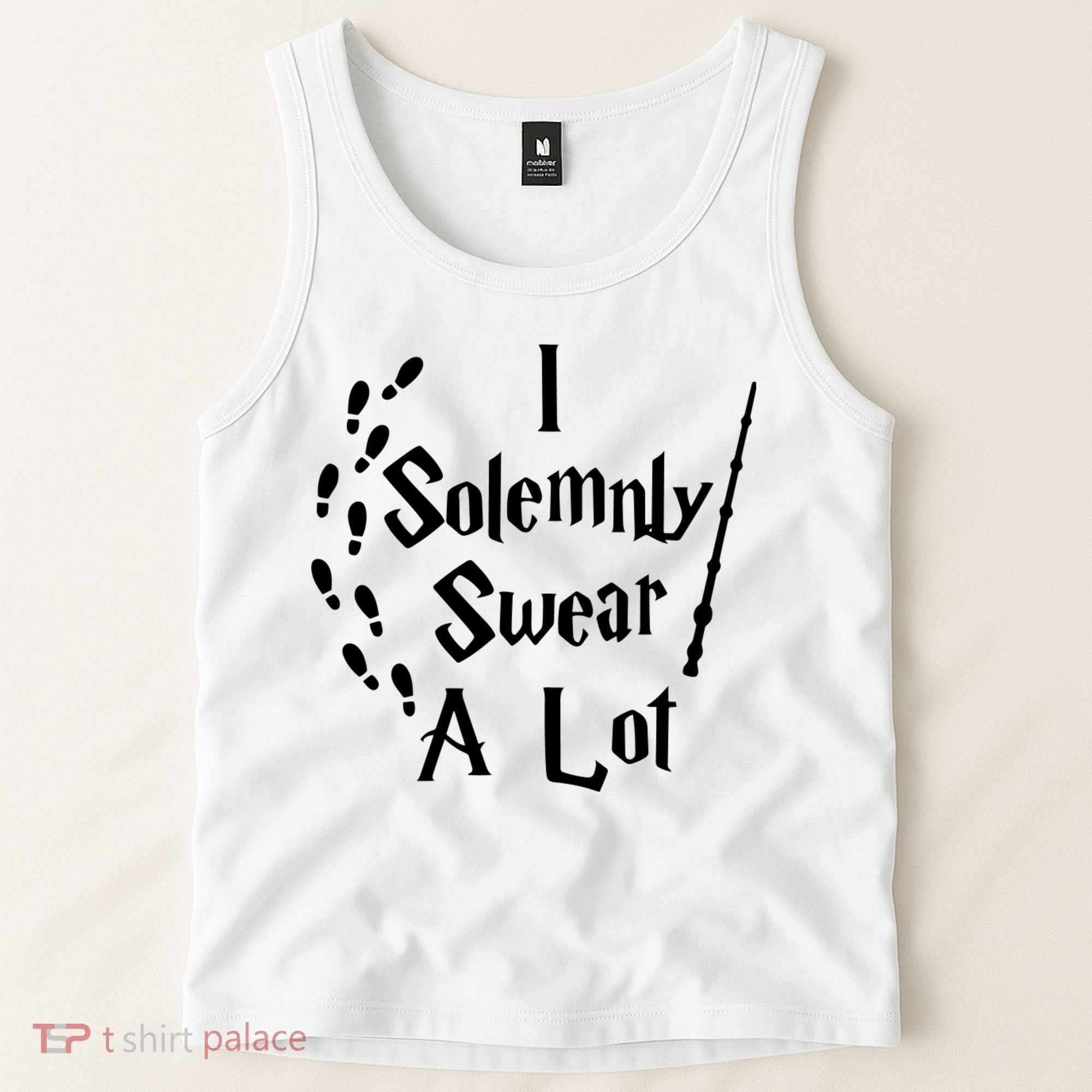 Harry Solemnly Swear A Lot Quotes Wizard Witch Tank Top