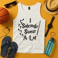 Harry Solemnly Swear A Lot Quotes Wizard Witch Tank Top thumb 4