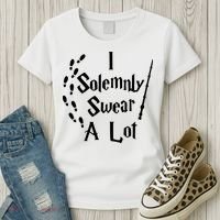 Harry Solemnly Swear A Lot Quotes Wizard Witch Women's T-Shirt thumb 3