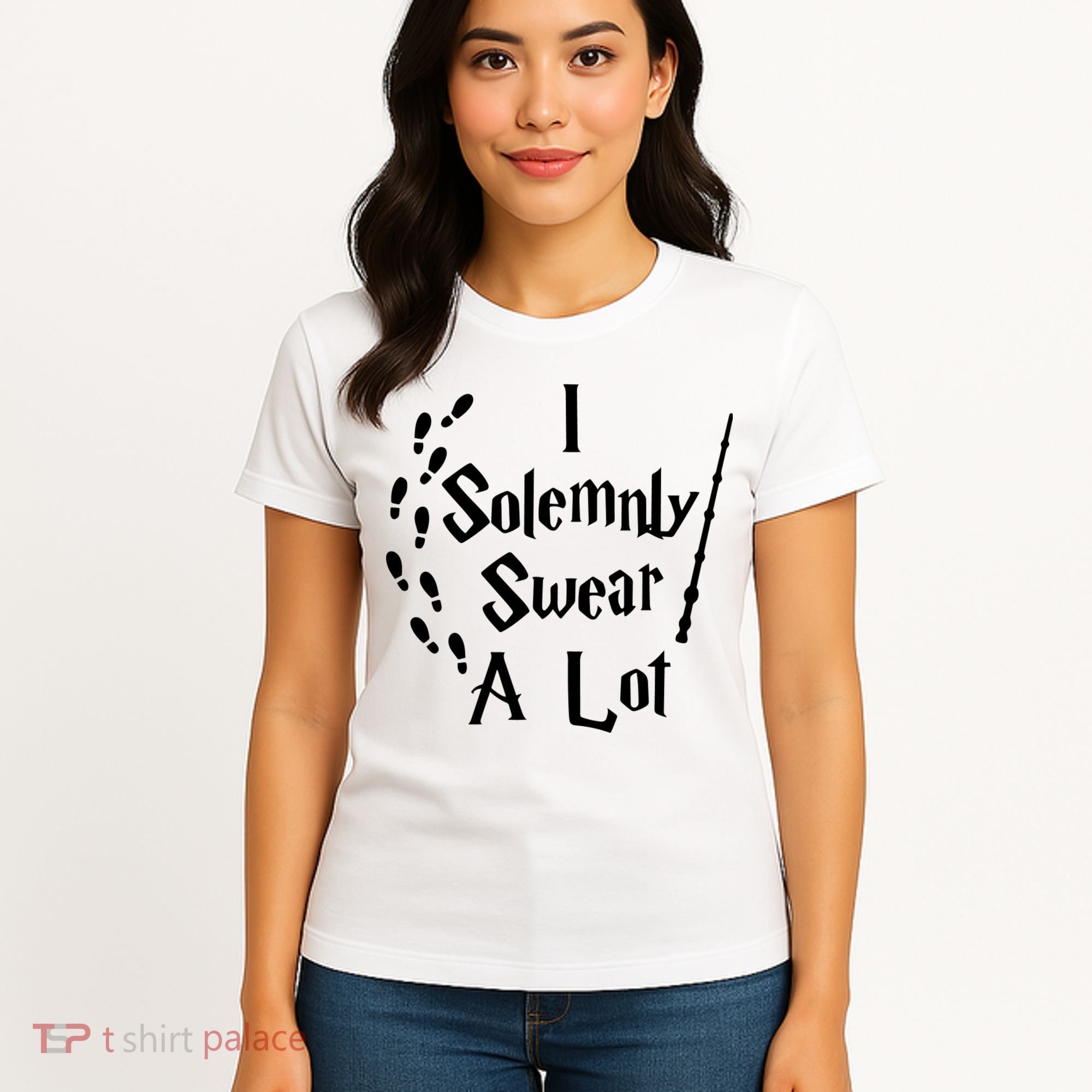 Harry Solemnly Swear A Lot Quotes Wizard Witch Women's T-Shirt