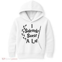 Harry Solemnly Swear A Lot Quotes Wizard Witch Kids Hoodie thumb 0