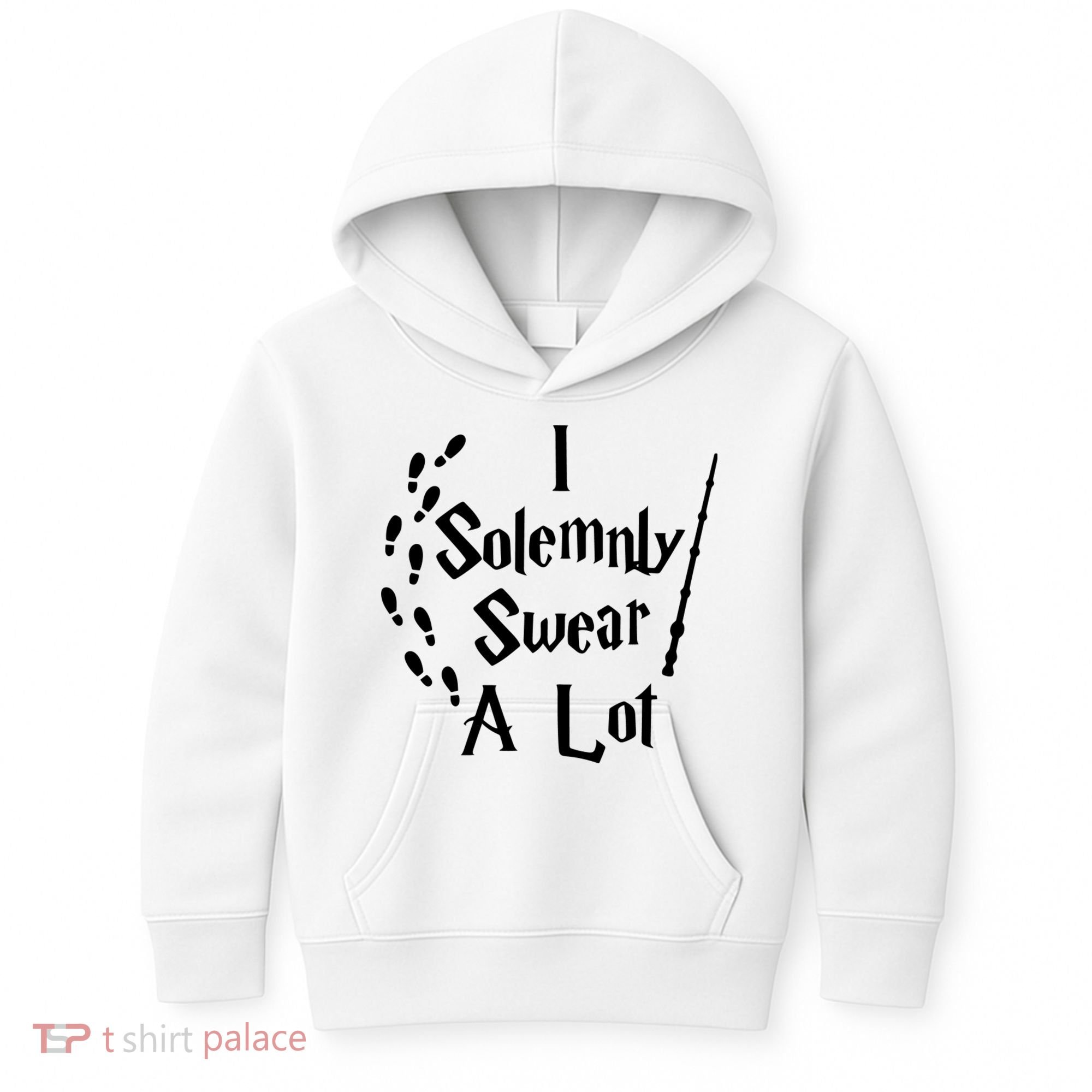 Harry Solemnly Swear A Lot Quotes Wizard Witch Kids Hoodie