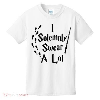 Harry Solemnly Swear A Lot Quotes Wizard Witch Kids T-Shirt