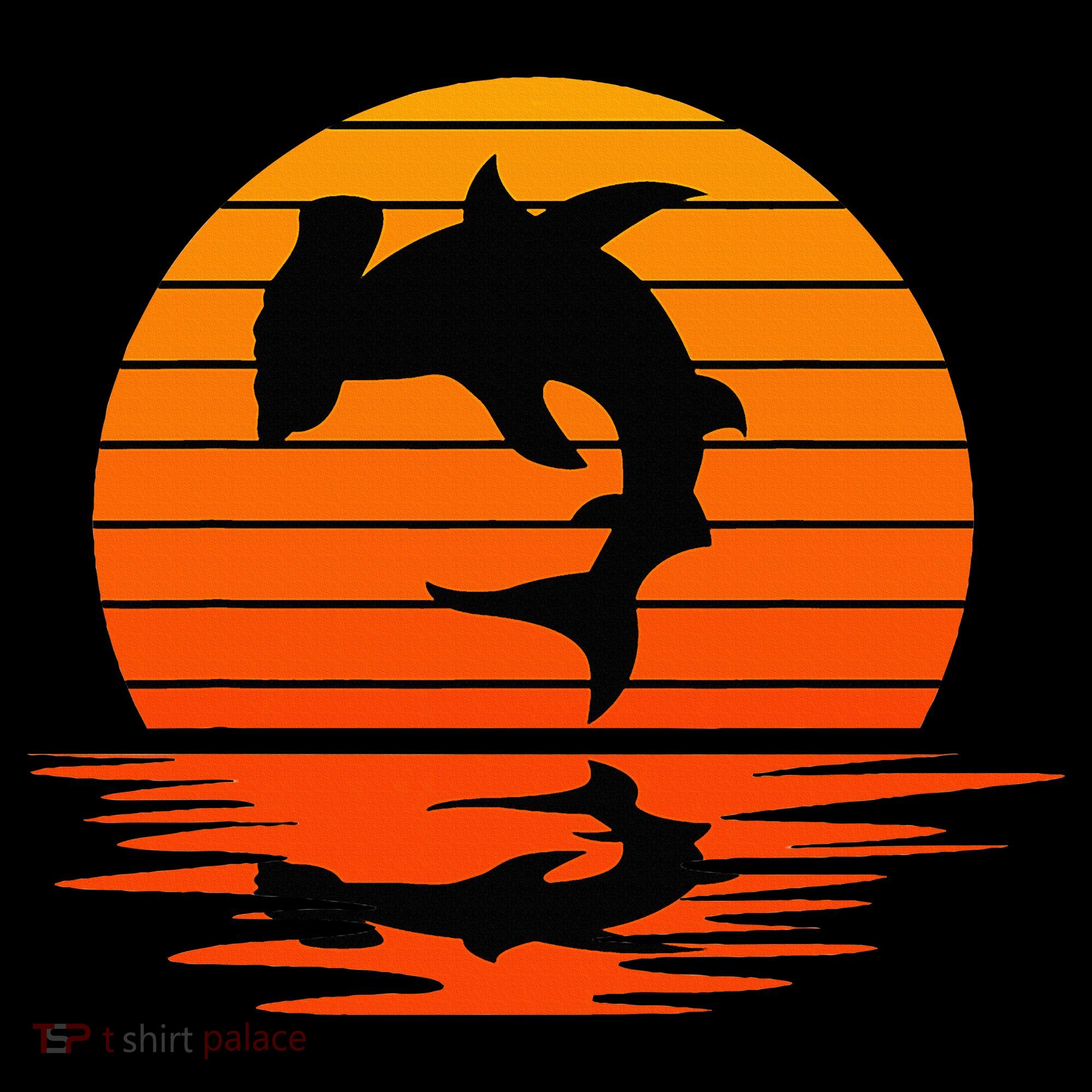 Hammerhead Shark Sihouette Sunset Tote Bag
