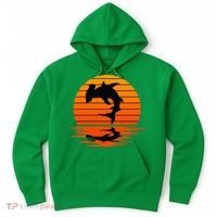 Hammerhead Shark Sihouette Sunset Hoodie thumb 0