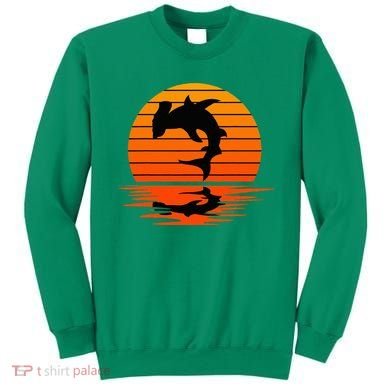 Hammerhead Shark Sihouette Sunset Sweatshirt