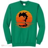 Hammerhead Shark Sihouette Sunset Sweatshirt thumb 0