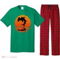 Hammerhead Shark Sihouette Sunset Pajama Set thumb 0