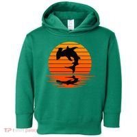 Hammerhead Shark Sihouette Sunset Toddler Hoodie thumb 0