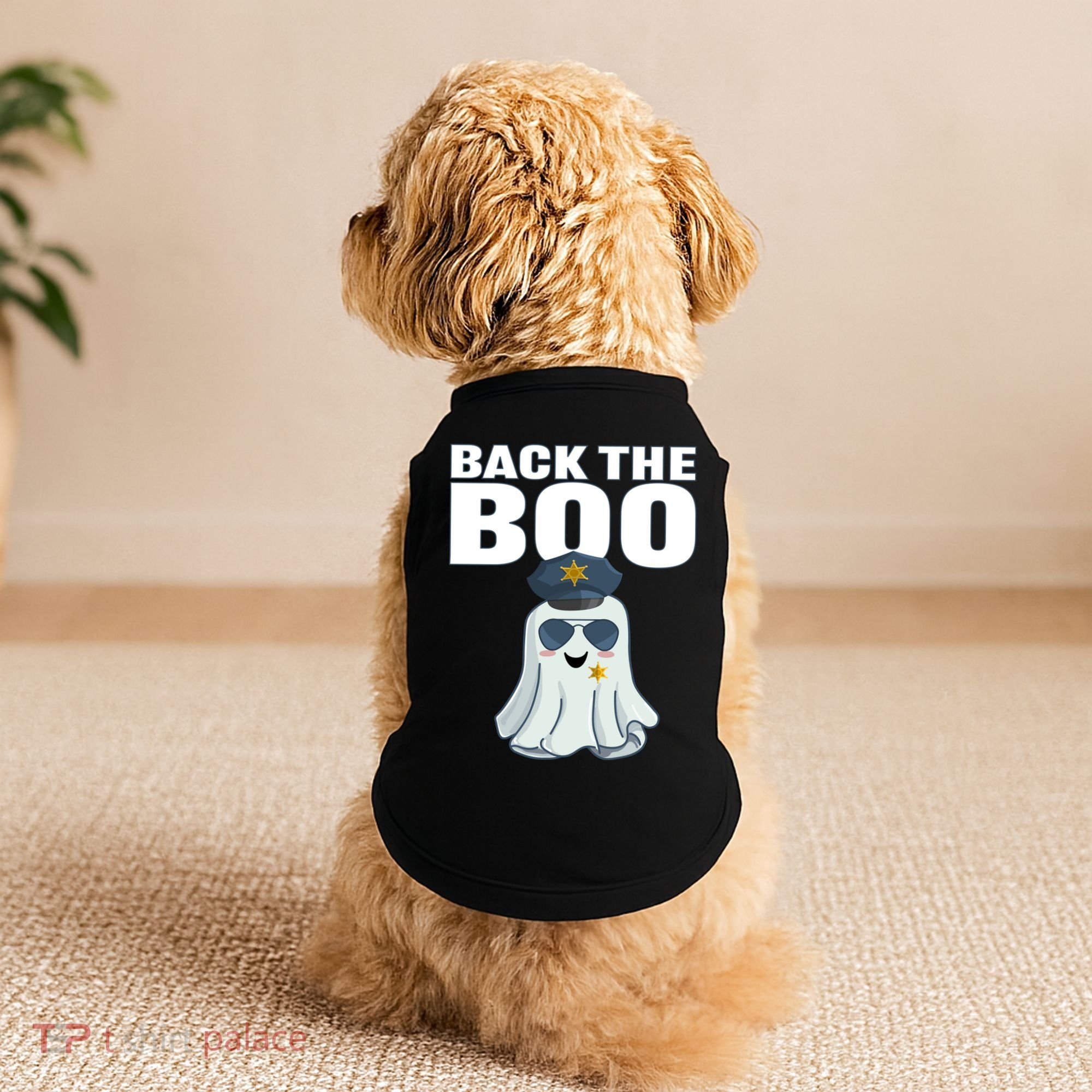 Halloween Spooky Seas The Boo Funny Police Ghost Gift Doggie Tank