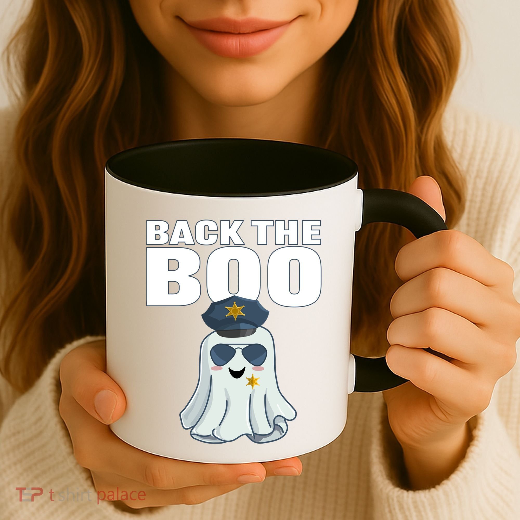 Halloween Spooky Seas The Boo Funny Police Ghost Gift Coffee Mug