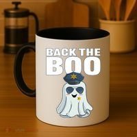 Halloween Spooky Seas The Boo Funny Police Ghost Gift Coffee Mug thumb 4