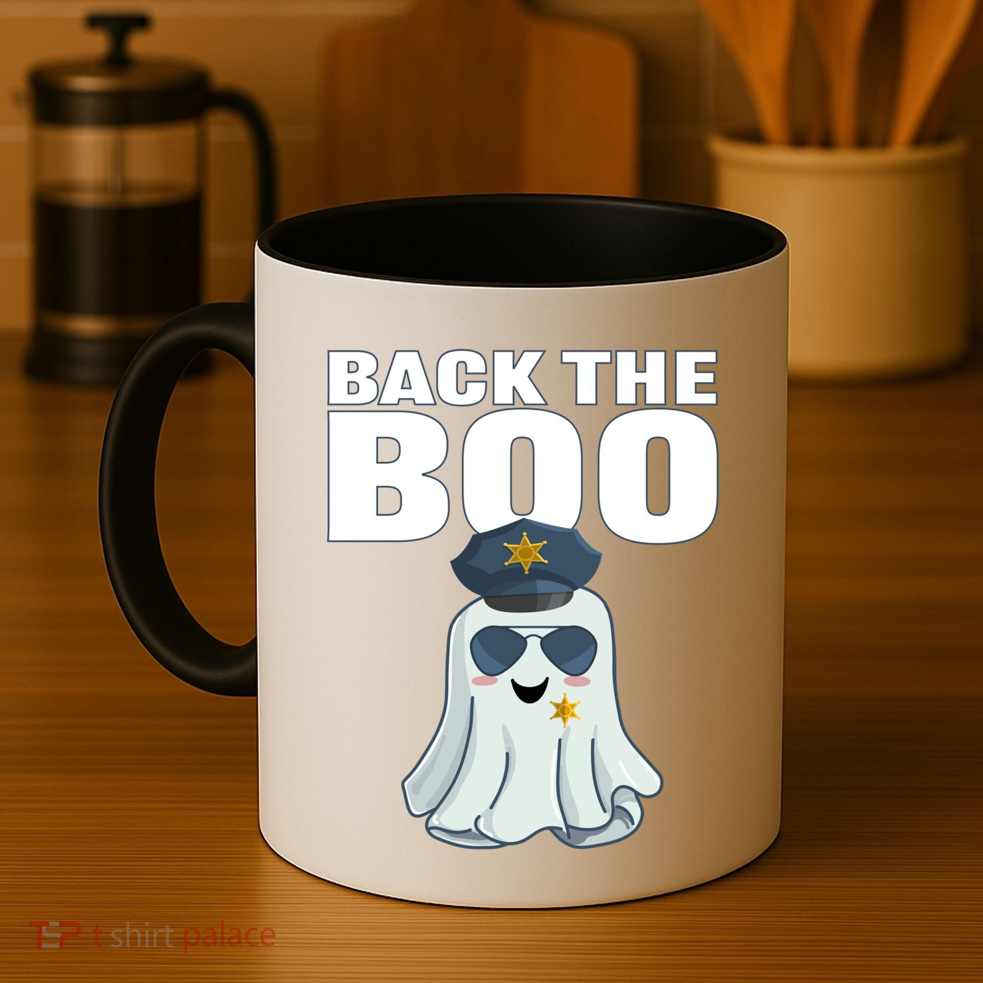 Halloween Spooky Seas The Boo Funny Police Ghost Gift Coffee Mug