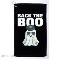 Halloween Spooky Seas The Boo Funny Police Ghost Gift Golf Towel thumb 0