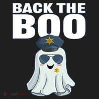 Halloween Spooky Seas The Boo Funny Police Ghost Gift Golf Towel thumb 3