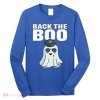 Halloween Spooky Seas The Boo Funny Police Ghost Gift Long Sleeve Shirt thumb 0