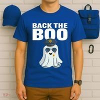 Halloween Spooky Seas The Boo Funny Police Ghost Gift T-Shirt thumb 6