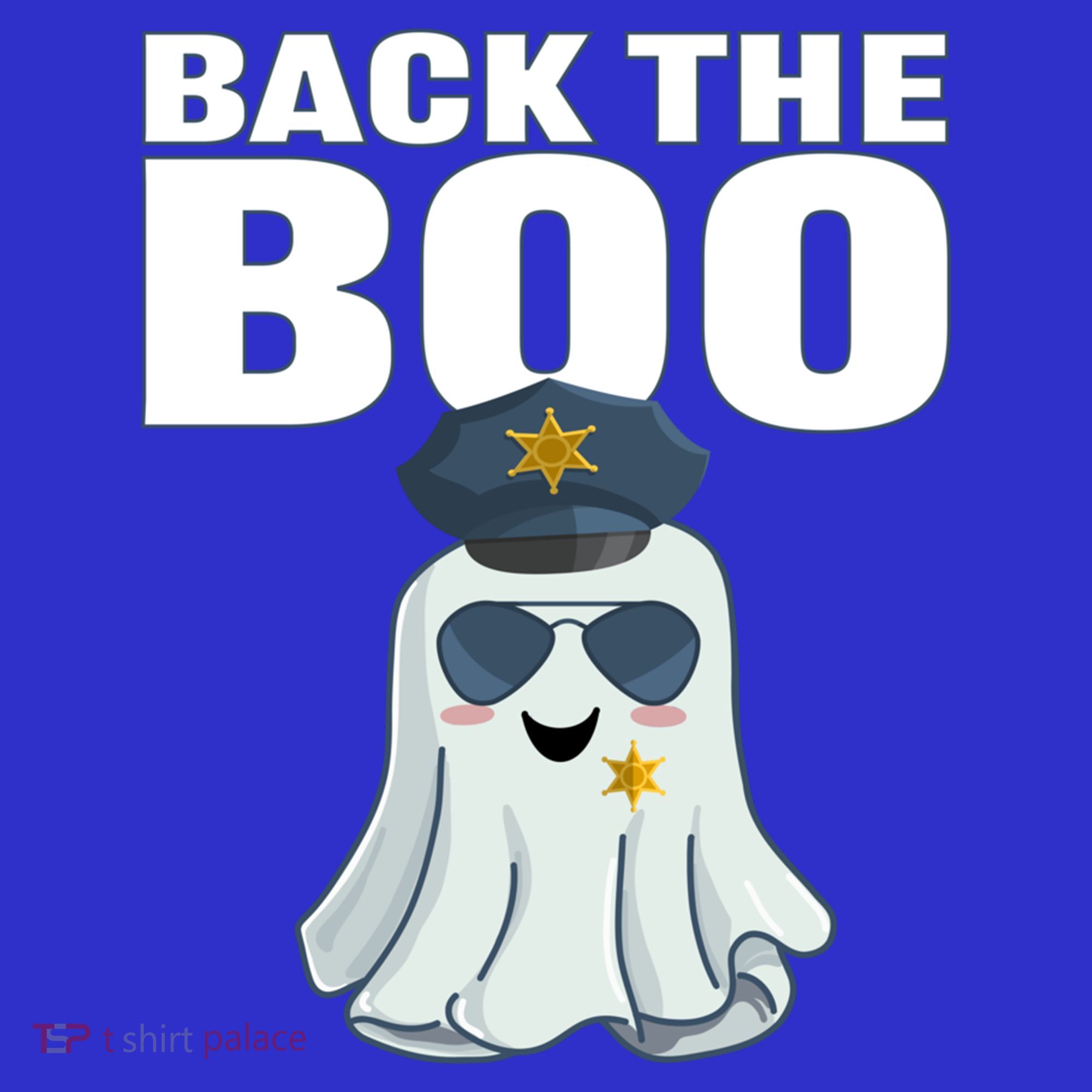 Halloween Spooky Seas The Boo Funny Police Ghost Gift T-Shirt
