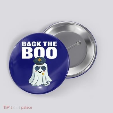 Halloween Spooky Seas The Boo Funny Police Ghost Gift Button