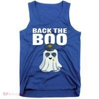 Halloween Spooky Seas The Boo Funny Police Ghost Gift Tank Top thumb 0