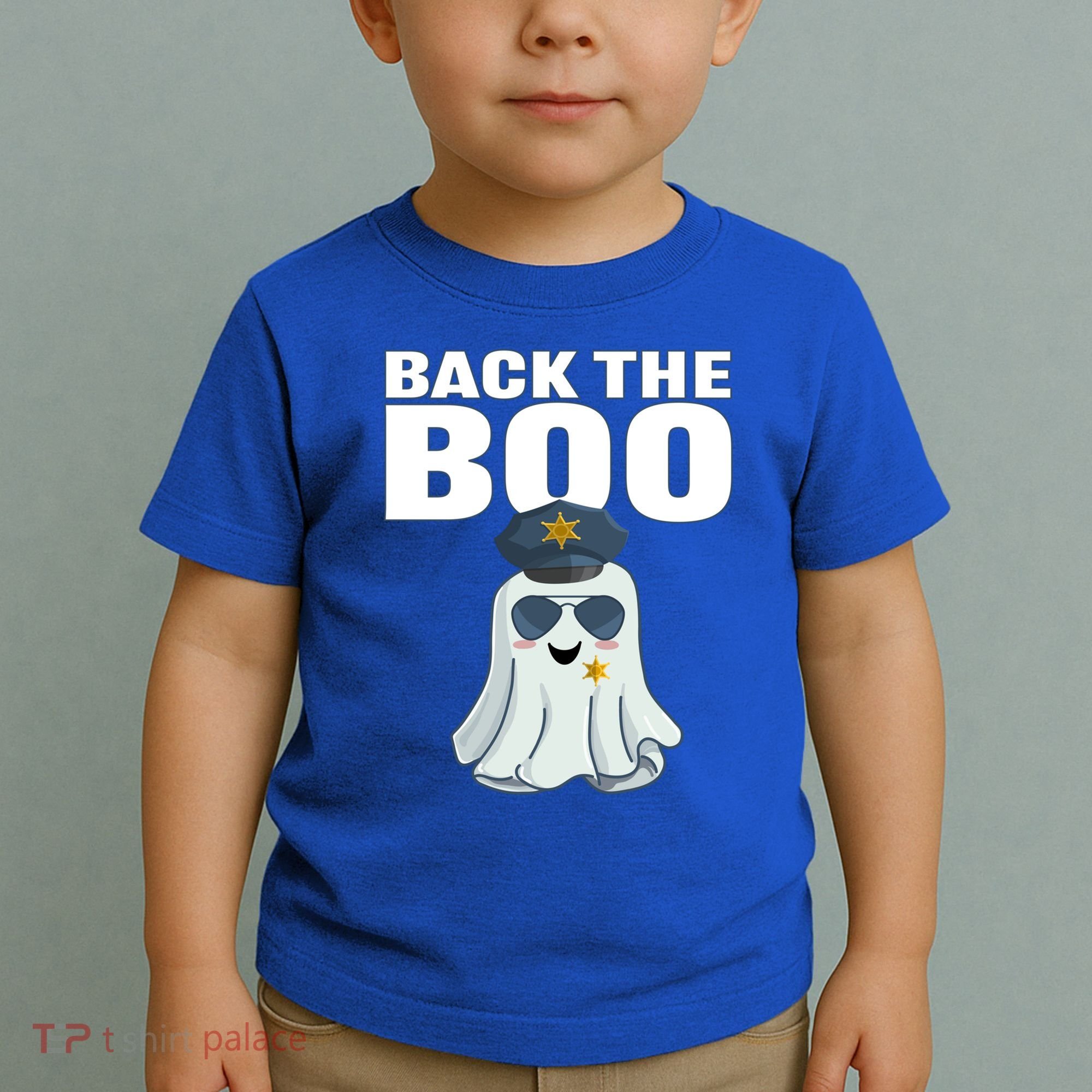 Halloween Spooky Seas The Boo Funny Police Ghost Gift Toddler T-Shirt