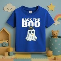Halloween Spooky Seas The Boo Funny Police Ghost Gift Toddler T-Shirt thumb 3